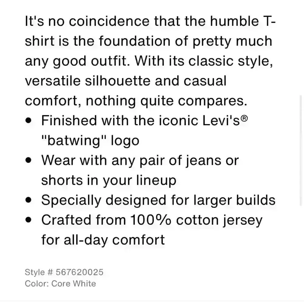 Levi’s tee